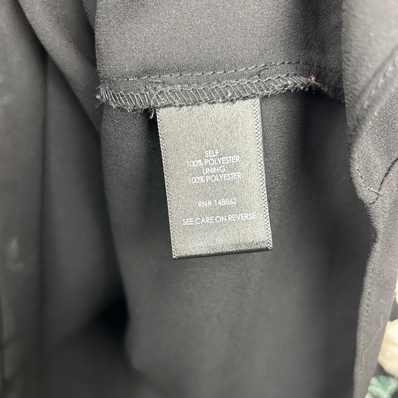 Torrid Black Floral Chiffon Layered Tank 5 5X Whimsigoth Dark Romantic Flowy - Picture 7 of 9